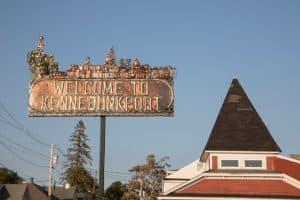 Welkomstbord van Kennebunkport in Maine