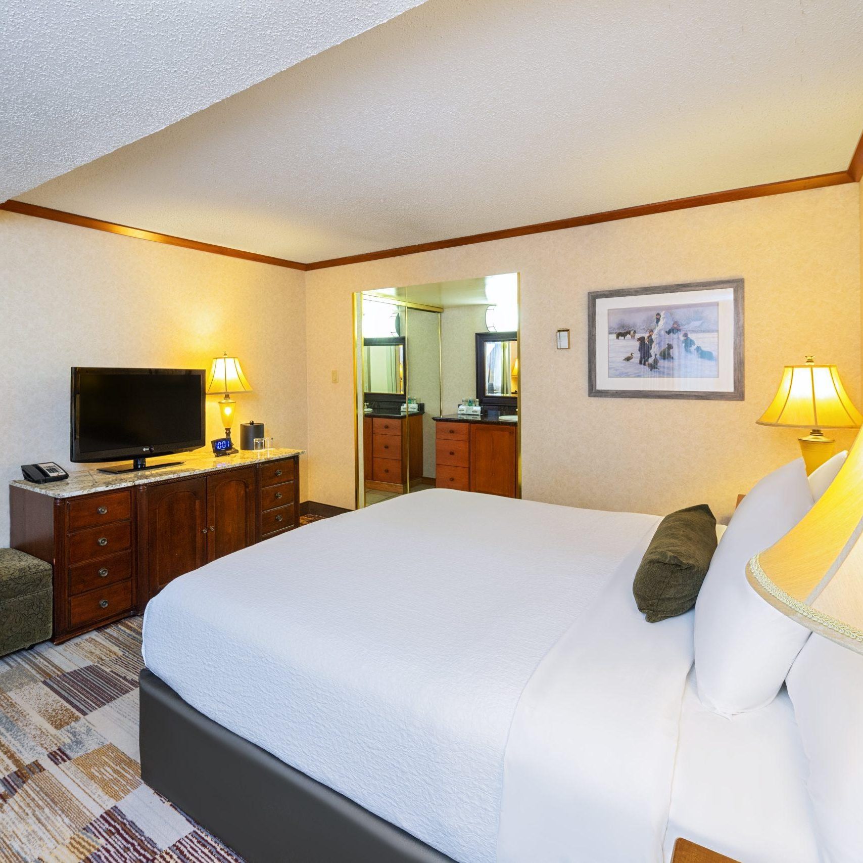 Deluxe kamer in Charltons Banff met kingsize bed