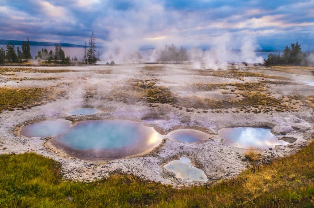 Geothermische hete bronnen in Yellowstone National Park