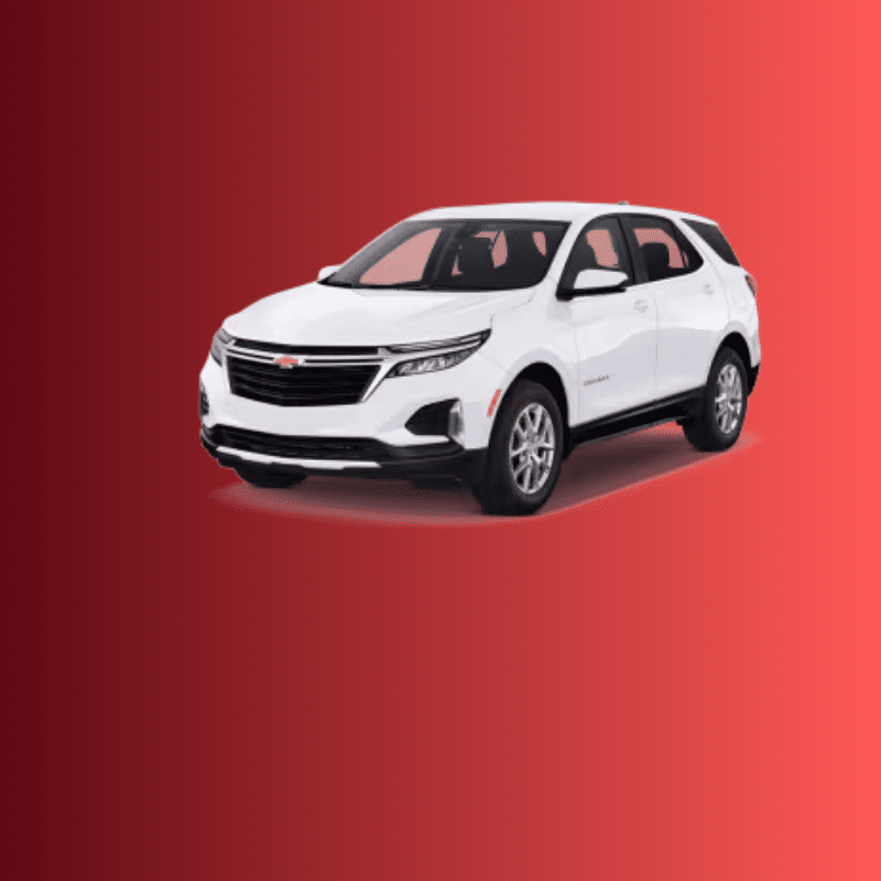 Witte standard SUV op een effen achtergrond