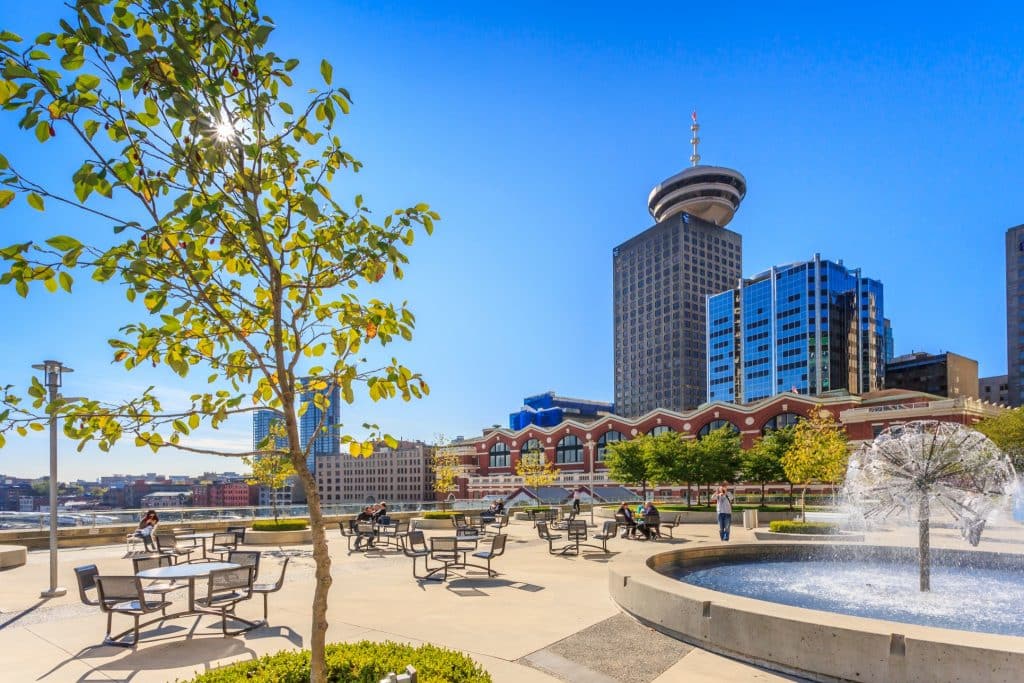 Plein met uitzicht op Vancouver Lookout
