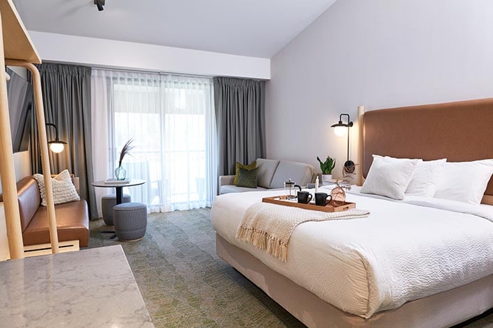 Alpine King hotelkamer bij Forest Park Hotel in Jasper