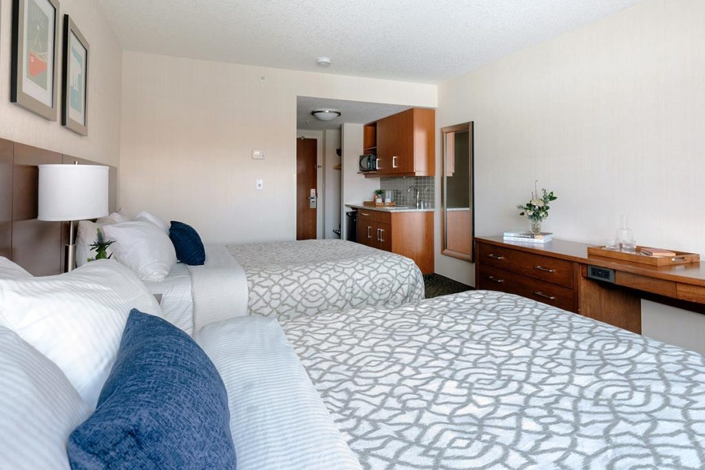 Hotelkamer van The Crimson in Jasper