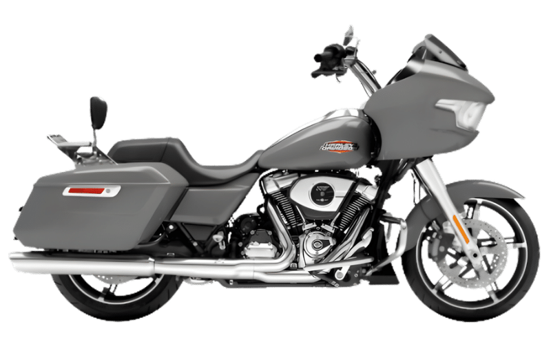 Harley Davidson Road Glide motorfiets in zijaanzicht