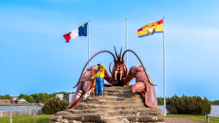 Atlantisch Canada NB Shediac grote kreeft standbeeld