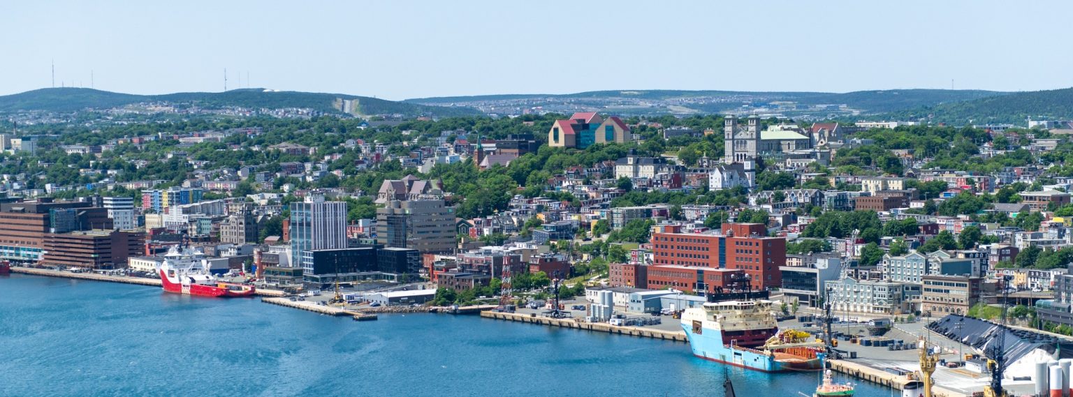 Atlantisch Canada NL St Johns haven met schepen