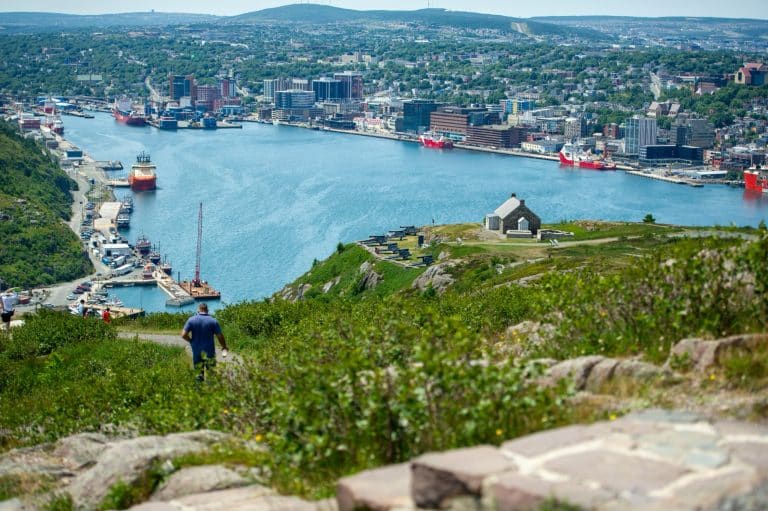 Atlantisch Canada NL St Johns uitzicht op de haven