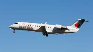 Air Canada Express vliegtuig bij Halifax Stanfield Airport