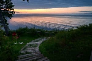Kustpad met uitzicht op zee bij Hubbards in Nova Scotia