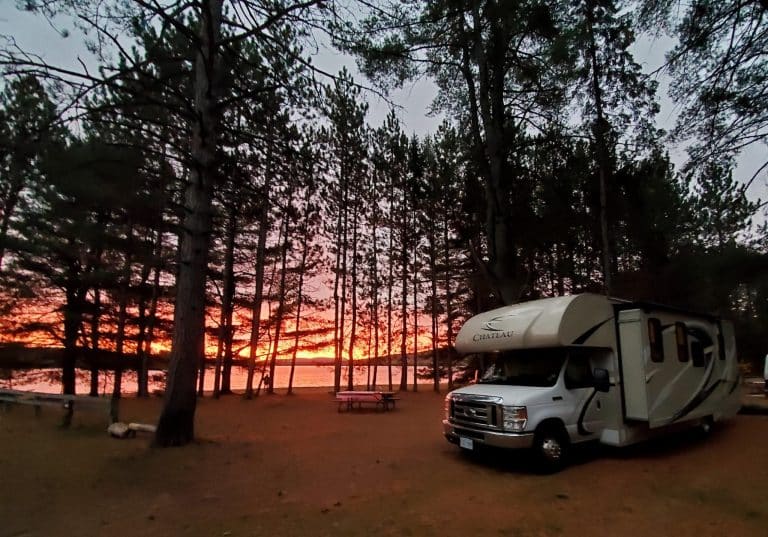 Fraserway C-XLarge Motorhome in Algonquin Provincial Park