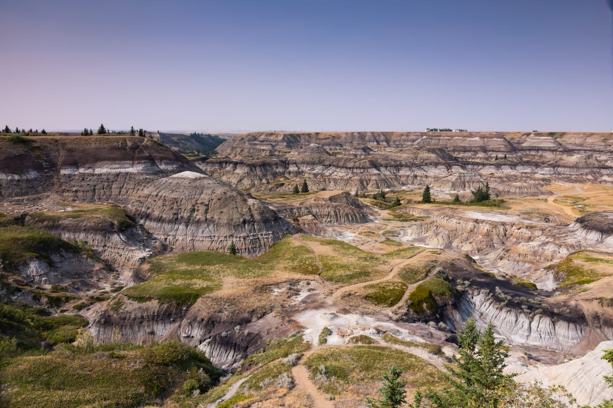 Horseshoe Canyon in de Badlands bij Drumheller, Alberta