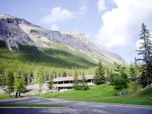 Bergen en lodge in Jasper National Park in Alberta
