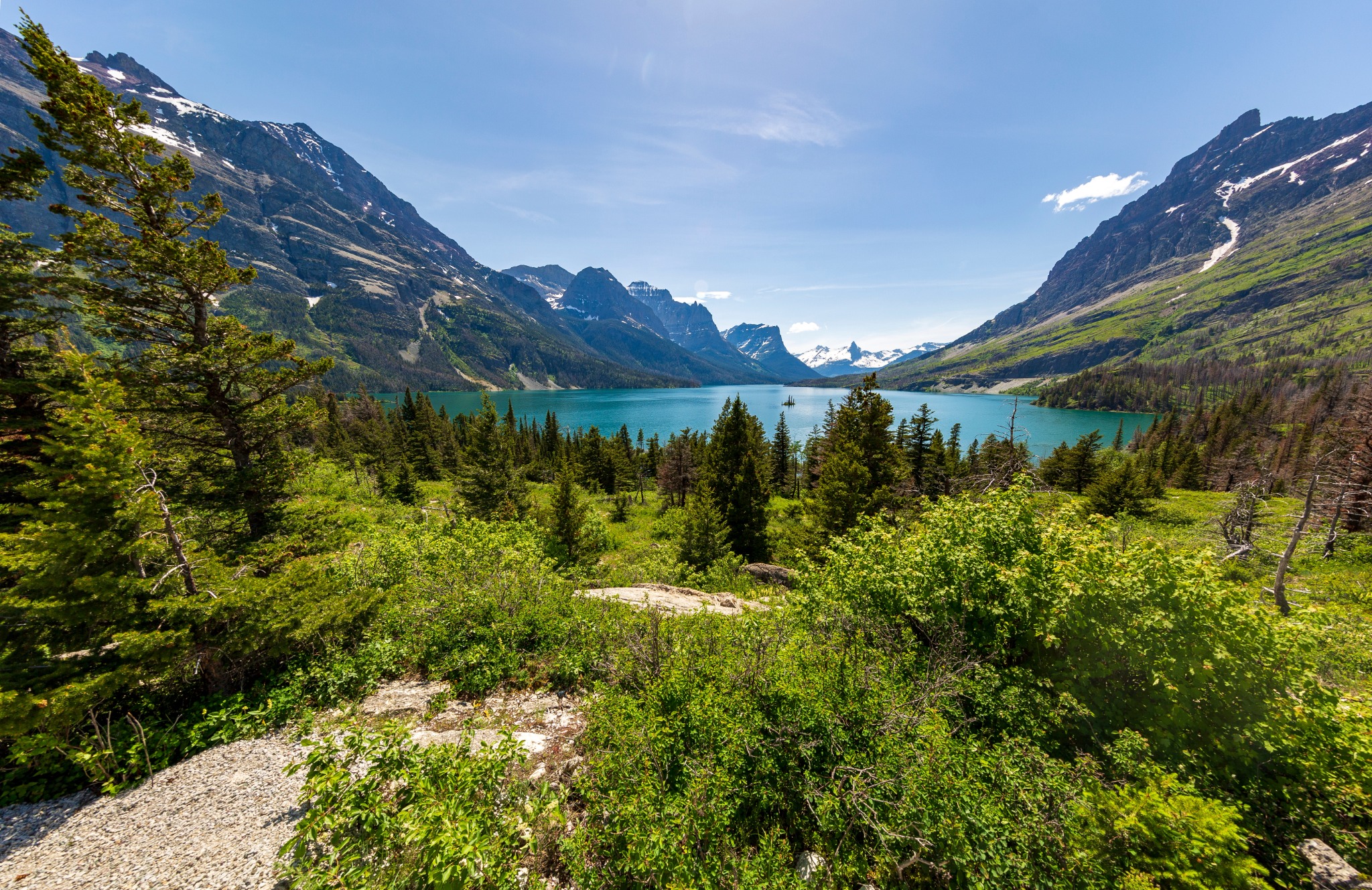 West Canada BC Glacier National Park panorama bergmeer