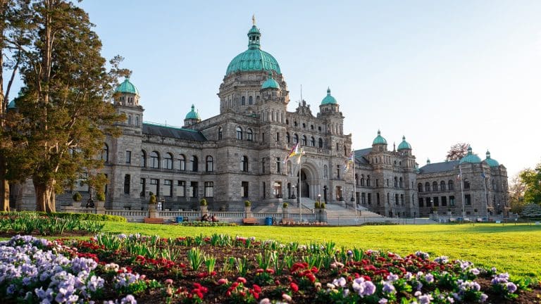 Parlementsgebouw in Victoria op Vancouver Island
