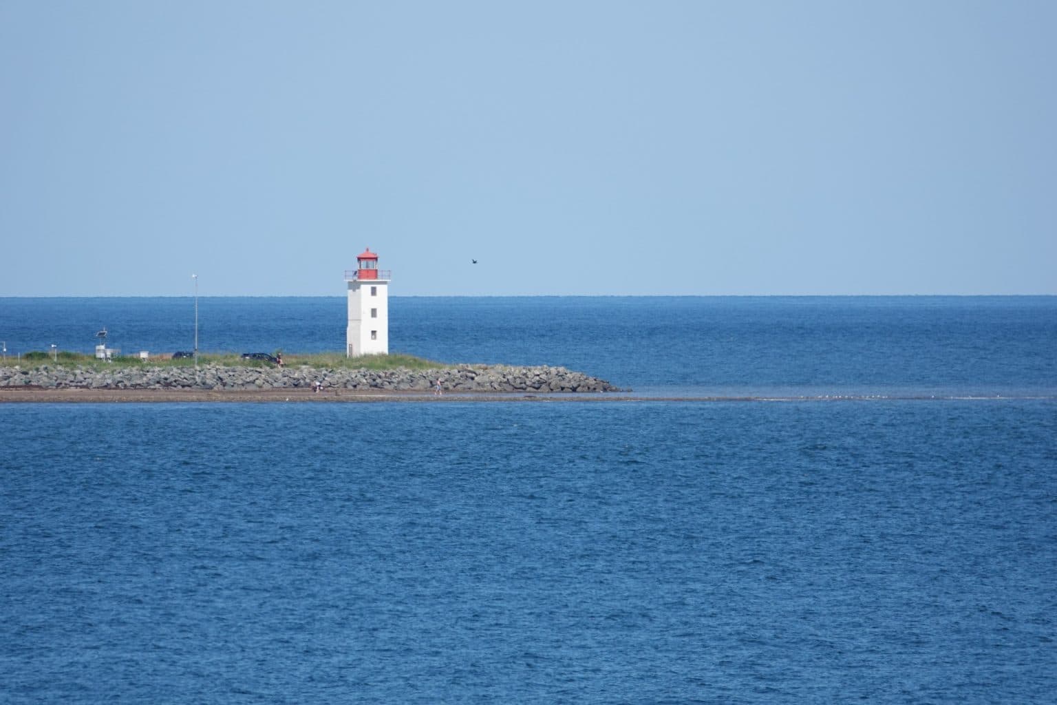 Atlantisch Canada NS Pictou vuurtoren aan haven