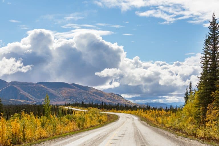 Northwest Territories Inuvik Dempster Highway herfstlandschap
