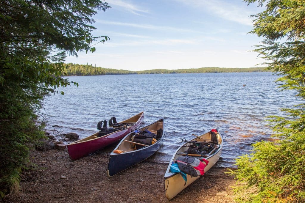 Oost Canada ON Algonquin Provincial Park kanos aan meer