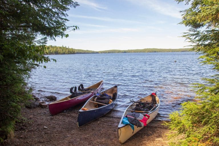 Oost Canada ON Algonquin Provincial Park kanos aan meer