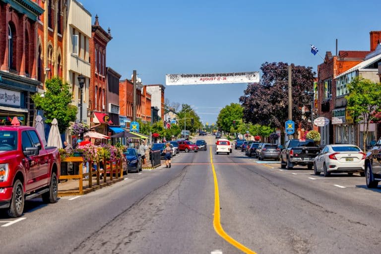 Oost Canada ON Gananoque downtown hoofdstraat