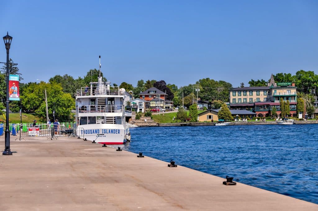 Oost Canada ON Gananoque haven met rondvaartboot