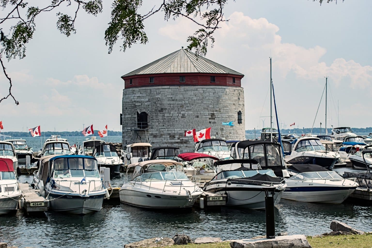 Oost Canada ON Kingston Martello tower jachthaven