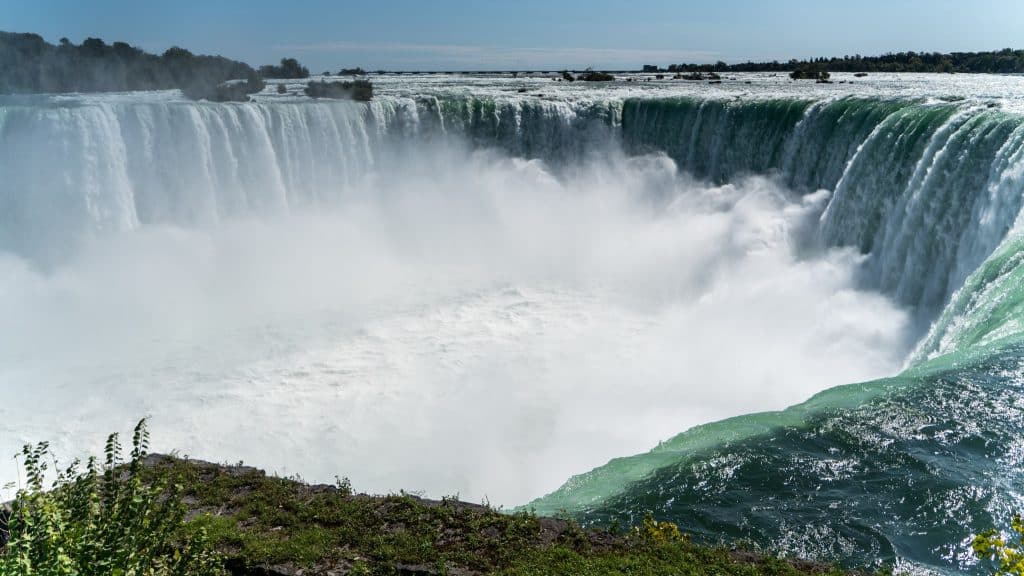 Oost Canada ON Niagara Falls Horseshoe Falls vanaf uitkijkpunt