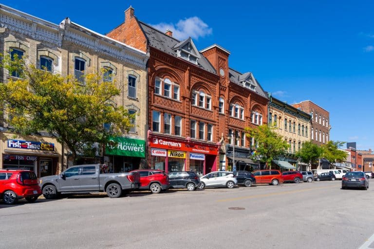 Oost Canada ON Stratford winkelstraat met historische panden