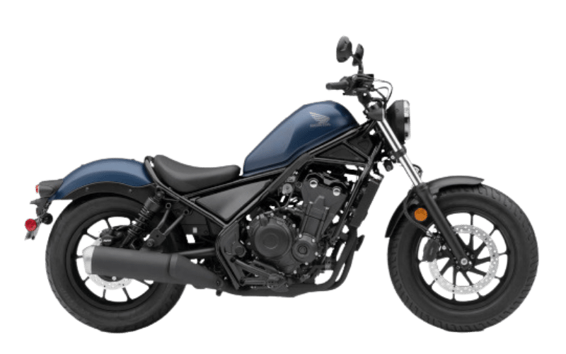 Honda Rebel 500 motorfiets in zijaanzicht